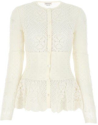 Alexander McQueen Lace Knitted Cardigan