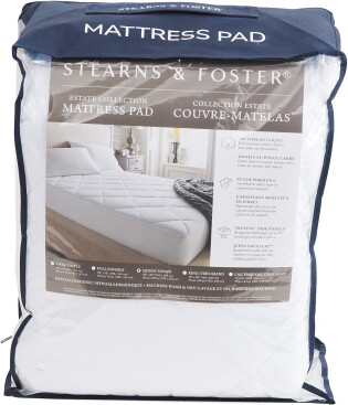 TJMAXX Luxury Cotton Sateen Mattress Pad, Cotton/Polyester
