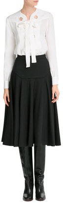 Vionnet Flared Cotton Skirt