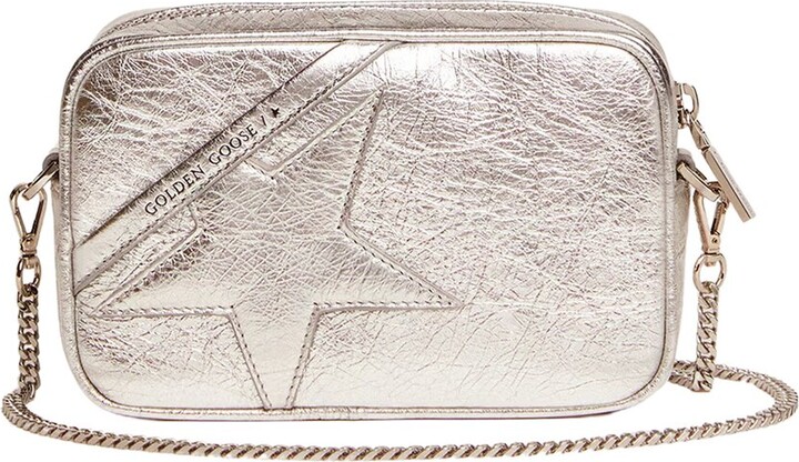 Golden Goose Mini Star Bag Wrinkled Laminated Crossbody