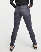 Thumbnail for your product : Pepe Jeans pixi high waisted skinny jeans in grey