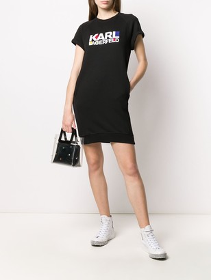 Karl Lagerfeld Paris Logo Sweatshirt Dress
