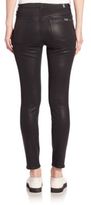 Thumbnail for your product : 7 For All Mankind Ankle Skinny Distressed Coated Jeans