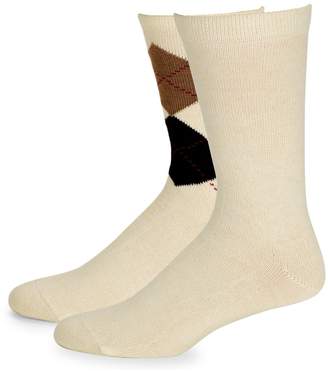 Hue Two-Pair Argyle Boot Sock Set