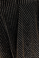 Thumbnail for your product : IRO Wrap-effect Ribbed Metallic Jersey Dress
