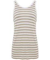 Thumbnail for your product : Alexander Wang T by Stripe Linen Blend Vest Top