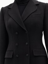 Thumbnail for your product : Dolce & Gabbana Double-breasted Wool-crepe Coat - Black