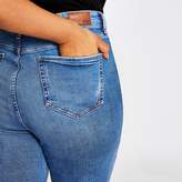 Thumbnail for your product : River Island Plus blue Amelie mid rise skinny jeans