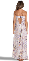 Thumbnail for your product : Helena Quinn Strapless Asymmetric Hem Maxi Dress