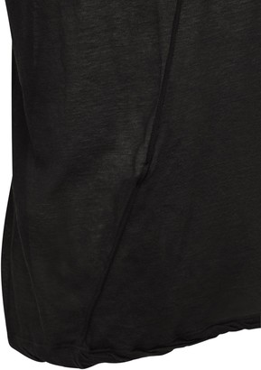 Rick Owens Cropped Light Cotton Jersey T-shirt