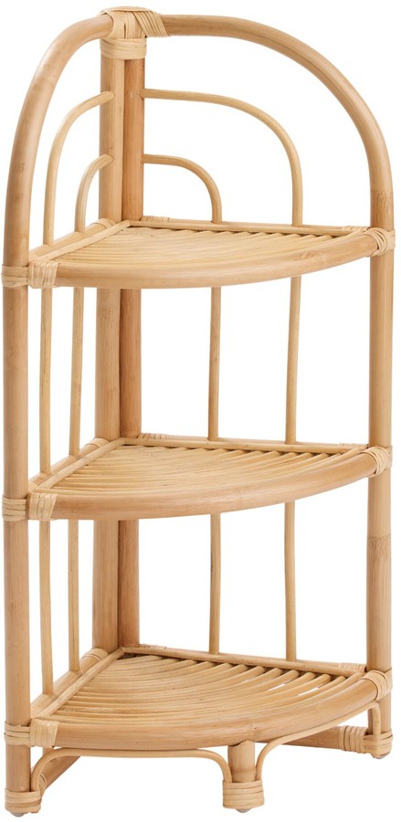 Natural Rattan Shelton Corner Shelf