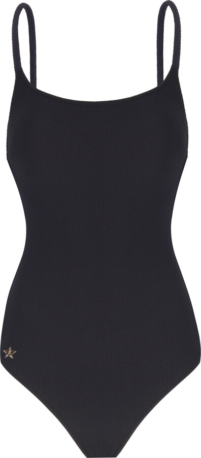 Yorstruly Xoxo Swimsuit - Black - Onepiece Swimsuit With Ribbed Fabric