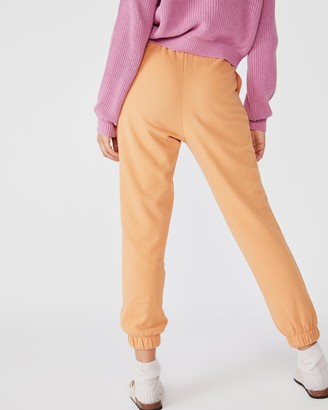 Cotton On Women's Yellow Sweatpants - High-Waisted Trackpants - Size XS at The Iconic