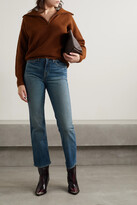 Thumbnail for your product : Nili Lotan Cropped Mid-rise Bootcut Jeans - Mid denim