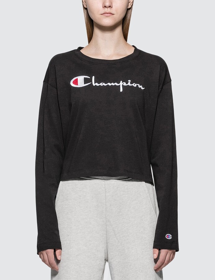 champion long sleeve shirt womens