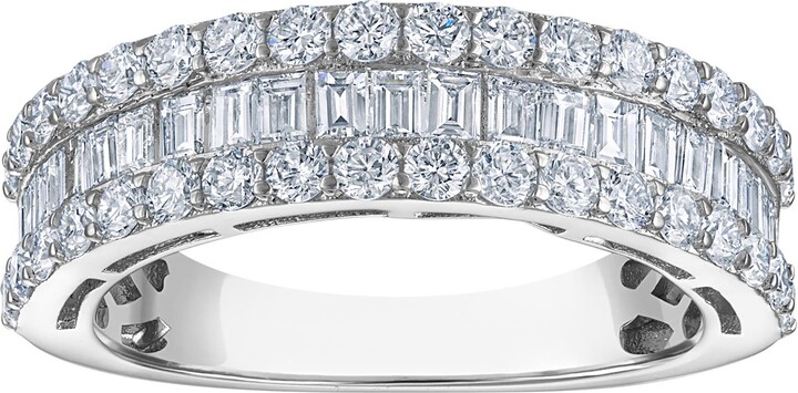 FZN Sterling Silver Lab Grown Diamond Ring