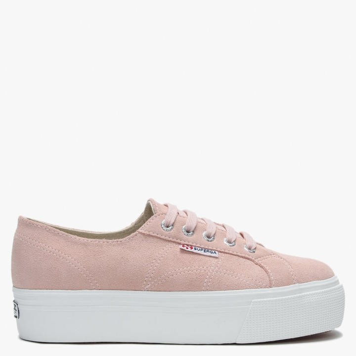 superga suede flatforms