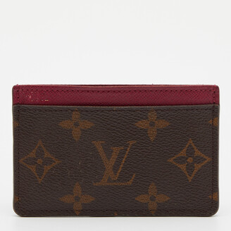 Louis Vuitton Monogram Card Holder Cartes Case Leather ref.294573