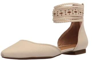Lucky Brand Womens Madoz Leather Pointed Toe Slide Flats