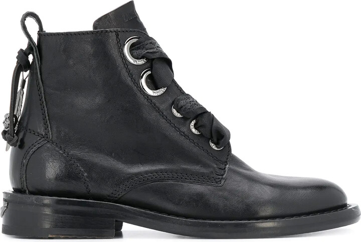 Zadig & Voltaire Lace-Up 30mm Ankle Boots