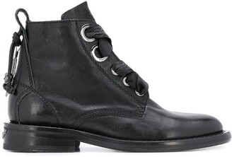 Zadig & Voltaire Lace-Up 30mm Ankle Boots