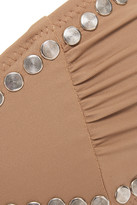 Thumbnail for your product : Norma Kamali Sunglass Studded Bandeau Bikini Top