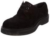 Thumbnail for your product : Lanvin Suede Platform Derby Shoes