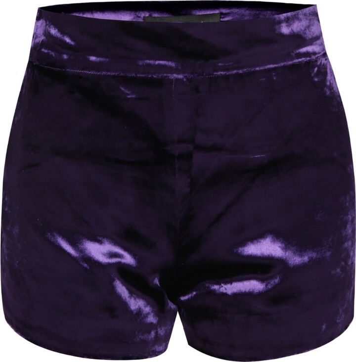 Rue Agthonis Purple Vigne Shorts