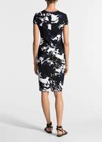 Thumbnail for your product : St. John Graphic Floral Jacquard Knit Dress