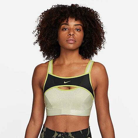 Nike Women's Alpha High-Support Padded Zip-Front Sports Bra in White -  ShopStyle