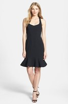 Thumbnail for your product : Black Halo 'Carabelle' Flounced Stretch Crepe Sheath Dress