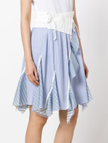 Thumbnail for your product : Sacai paperbag waist striped skirt