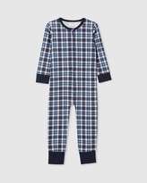 Thumbnail for your product : Milky Boy's Grey Longsleeve Rompers - Check Sleep Onesie - Kids - Size 2 YRS at The Iconic