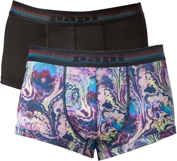 Papi Men's 2-Pack Brazilian Trunk Underwear In Pageant Blue/black