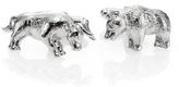 Thumbnail for your product : David Donahue Sterling Silver Bull & Bear Cuff Links