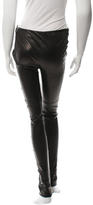 Thumbnail for your product : Tom Ford Leather Mid-Rise Pants