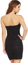 Thumbnail for your product : Teeze Me Juniors' Lace-Panel Colorblock Dress
