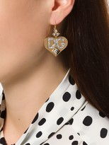Thumbnail for your product : Dolce & Gabbana Logo Heart Earrings