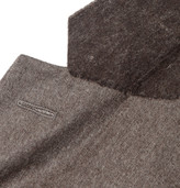 Thumbnail for your product : Calvin Klein Collection Brown Brushed-Wool Suit Jacket