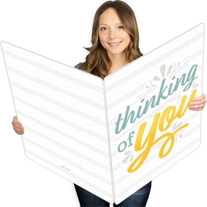 Big Dot of Happiness Thinking of You - Just Because Giant Greeting Card ...