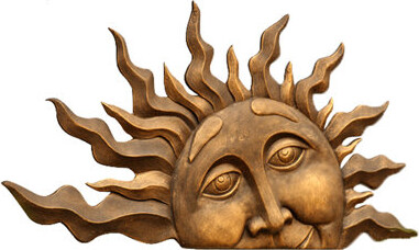 SPI Home Half Sun Wall Plaque Wall Décor