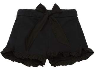 Chloé Sale - Bow Ruffled Fleece Shorts