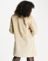 Thumbnail for your product : Vero Moda faux fur coat in beige