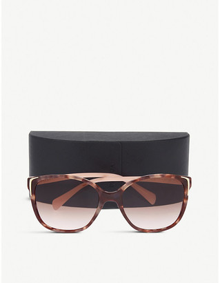 Prada Pink Spr010 Square-Frame Sunglasses