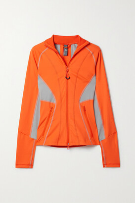 adidas by Stella McCartney - + Net Sustain Truepurpose Two-tone Recycled Stretch-jersey Jacket - Orange
