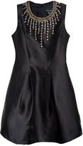 Thumbnail for your product : Cynthia Rowley Silk/Wool Party Dress with Necklace Beading