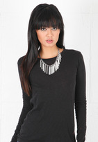 Thumbnail for your product : Rebecca Minkoff Runway Pave ID Necklace in Silvertone