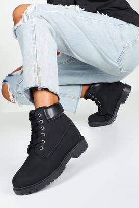 boohoo wide fit boots