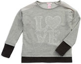 Thumbnail for your product : Design History Girls 7-16 Contrast Text Graphic Sweatshirt