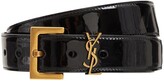Thumbnail for your product : Saint Laurent 30mm Monogram Patent Leather Belt